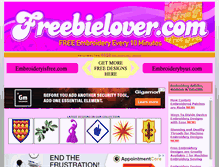 Tablet Screenshot of freebielover.com